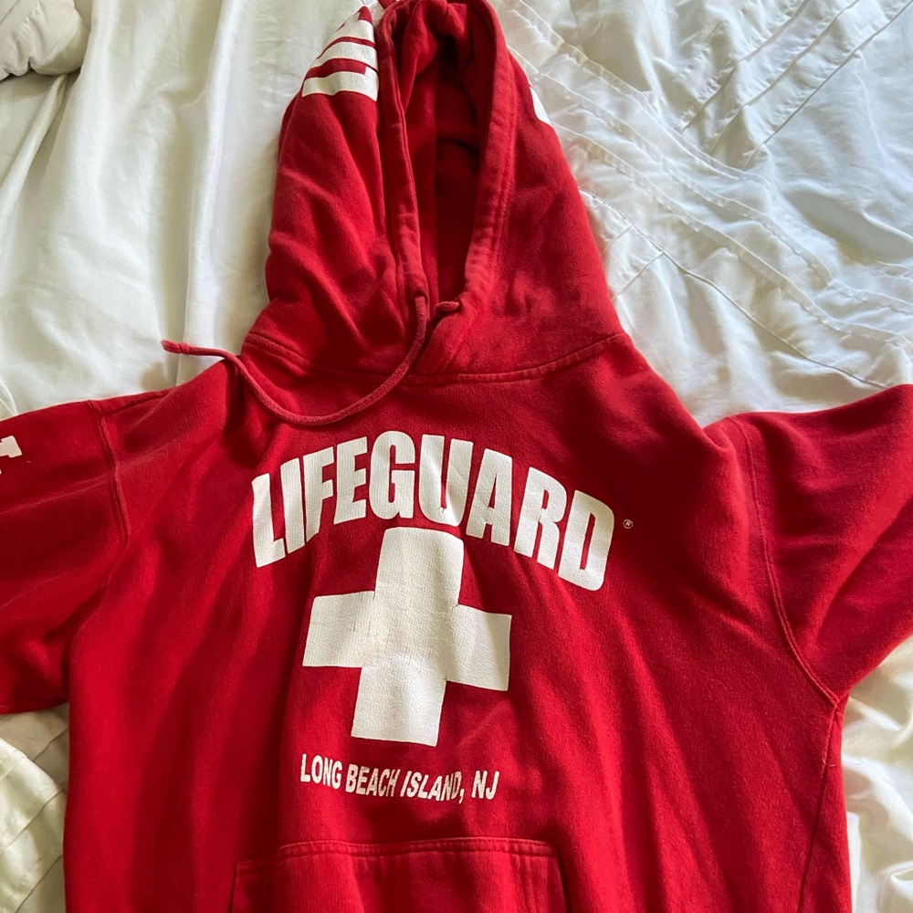 Long Beach Island New Jersey Lifeguard Hoodie